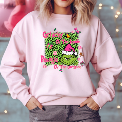 Grinchy Inside & Bougie Outside Crewneck