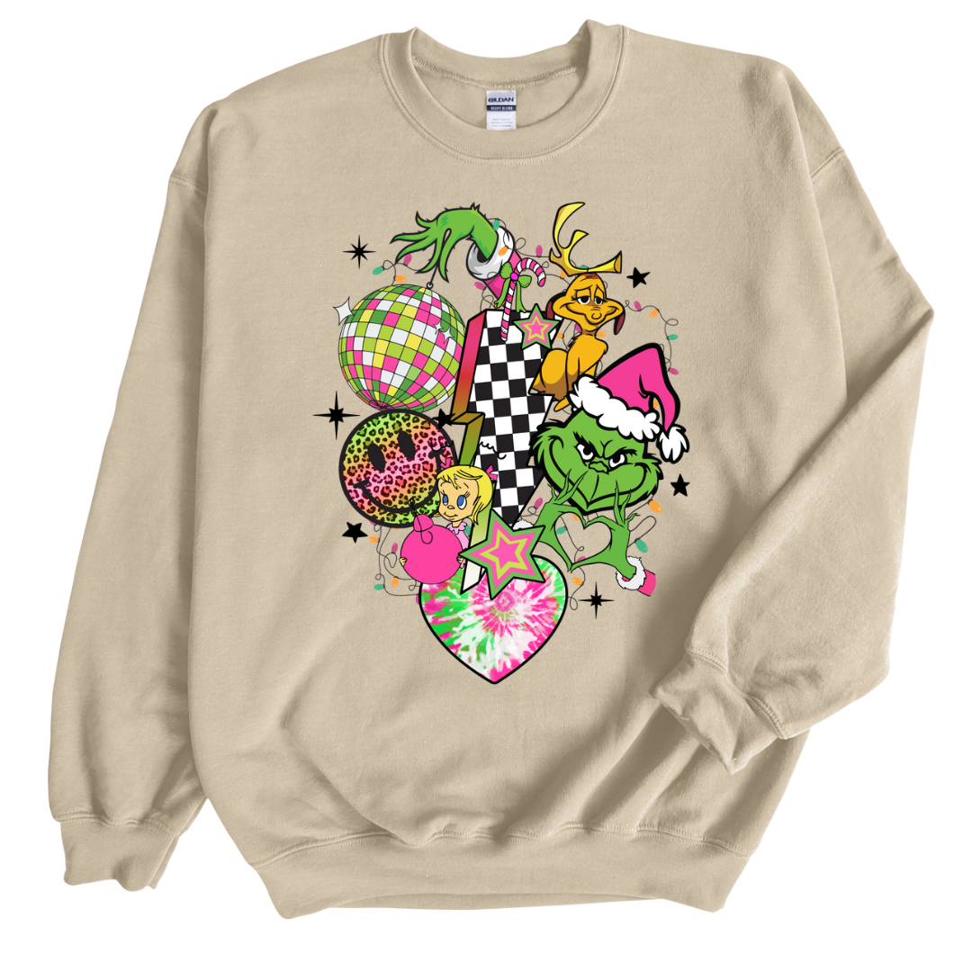 Retro Grinch Crewneck