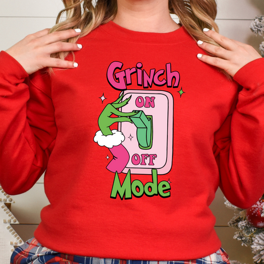 Grinch On/Off Mode Crewneck