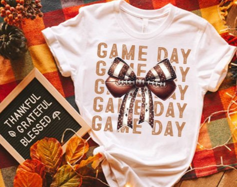 Game Day -Bow T-shirt